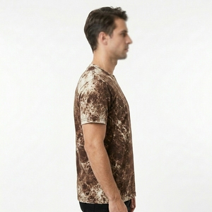 Camiseta Oversize de Corte Cuadrado con Lavado Ácido para Colecciones Urbanas Retro - Product Image 3