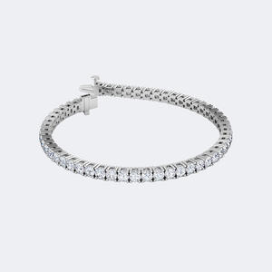 Pulsera de tenis con diamantes redondos engastados en punta de 6.00 quilates - Product Image 5