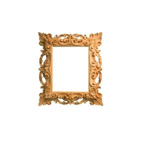 Cadre de miroir mural en bois de marque, symbolisant une qualité fiable avec une forme attrayante pour un style résidentiel élégant - Product Image 6