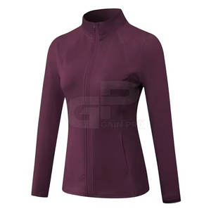 Chaqueta de Yoga Premium para Mujer, de Secado Rápido, Material Suave al Tacto, Manga Larga, Corte Ajustado, con Cierre, Chaqueta Deportiva - Product Image 2