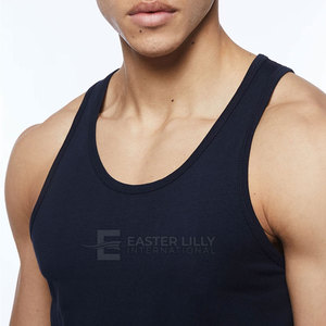 Camiseta sin Mangas para Hombre, Estilo Moderno, de Algodón y Poliéster, para Gimnasio y Fitness, Gran Venta - Product Image 4