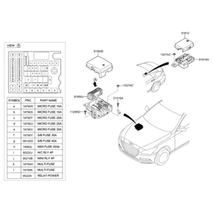 G80 Nuevas Piezas y Accesorios para Autos y Camiones 91955B1190 - Product Image 2