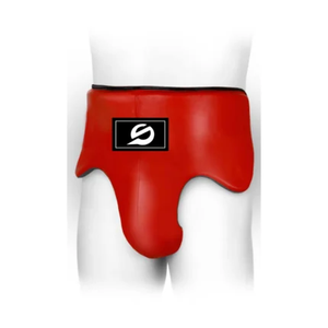 Protège-aine en cuir PU Rouge Flamboyant pour Boxe et MMA – Équipement de Protection Inguinale - Product Image 5