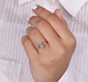 Anillo de Diamante Ovalado Cultivado en Laboratorio de 1.26 Quilates, Oro Rosa de 14K, VVS2, Certificado IGI, Anillo de Compromiso de Tres Piedras, Venta al Por Mayor - Product Image 6