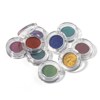 Palette de fards à paupières pressés Duochrome Chameleon Dark, poudre scintillante métallisée minérale, haute pigmentation, longue tenue, acrylique, 9 couleurs