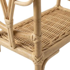 Wholesale Natural Rattan Small Doll Clothes Hanger A-Frame Design Factory Price Handmade <b>Miniature</b> Clothing Stand Kids Decor - Product Image 2