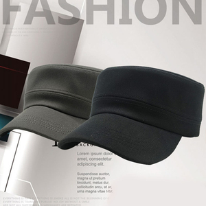 Gorra Plana Estilo Militar de Color Sólido, Unisex, de Algodón, Informal, para las Cuatro Estaciones, 54-56CM, para Adultos - Product Image 2