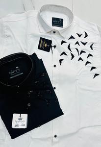 Camisas de Algodón 100% de Tela Ancha, Sólidas, ODM, Ecológicas, Vintage, Casuales, Modernas, Elegantes, de Diseñador, Premium para Hombre - Product Image 4