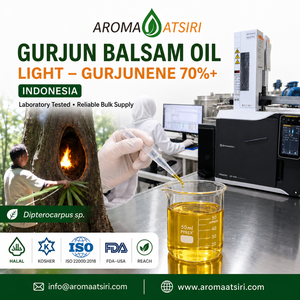 AROMA ATSIRI Gurjun Balsam <b>Oil</b> Light 70%+ Gurjunene Pure Essential <b>Oil</b> Steam Distilled Indonesia Woody Aromatherapy - Product Image 1