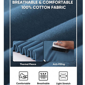 Survêtement pour homme anti-boulochage en molleton de coton épais, respirant et sans coutures, fabriqué par Sewing Hub Industry - Product Image 6