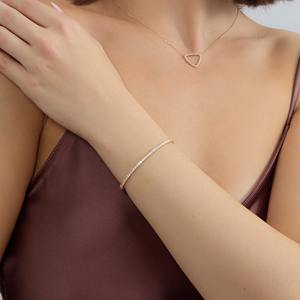 Bracelet jonc en or 14K/18K avec diamants naturels sertis à griffes et perles d'eau douce, certifié IGI, 1,256 carats au total, élégance décontractée minimaliste, facile à porter - Product Image 5