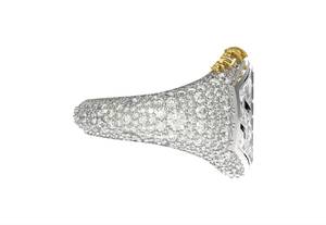 925 Sterling <b>Silver</b> VVS2 Lab Diamond Iced Out Hexagon Cocktail Band <b>Ring</b> for <b>Men</b> and Women Anniversary Party Jewelry - Product Image 2