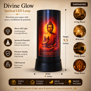 Buddha LED <b>Table</b> <b>Lamp</b> Spiritual Night Light USB Powered Meditation Decor Warm Glow Bedside Pooja Room Home Office Gift Ambient - Product Image 5