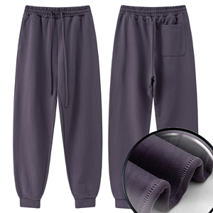 Pantalones Deportivos de Algodón para Hombre, Color Sólido, 440g, con Cordón Ajustable, Personalizables con Logotipo, Alta Calidad, Venta al Por Mayor - Product Image 1