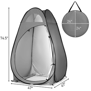 Tenda Doccia da Esterno Grigio Scuro per Campeggio, Riparo Portatile per la Privacy - Product Image 5