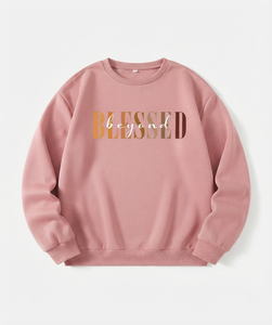 Sudadera Oversize Personalizable con Cuello Redondo para Mujer, Diseño de Mariposa con Pedrería, Sudadera Casual de Otoño al por Mayor - Product Image 4