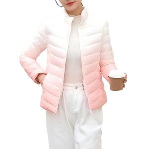 Parkas Ligeras de Invierno para <span class=keywords><strong>Mujer</strong></span>, Acolchadas, con Cuello Alto, Cierre de Cremallera y Bolsillos Laterales, para Comodidad y Estilo Diarios - Product Image 1