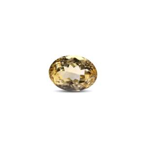 Natural Citrine Loose Gemstone 8.4 Carat Faceted Oval Square Emerald Cut for Fine Jewelry - Product Image 1