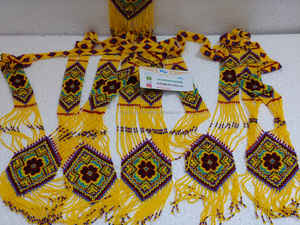 สร้อยคอประดับลูกปัดและต่างหูแบบยาวสไตล์ตะวันตกพื้นเมืองคุณภาพสูงสำหรับผู้หญิงแฟชั่น - Product Image 4