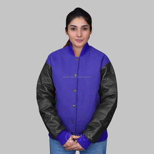 OEM personalizado de los hombres de satén chaqueta parche bordado Diseño de la calle Letterman chaqueta de béisbol - Product Image 1