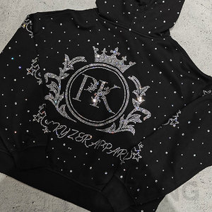 เสื้อฮู้ดดี้โอเวอร์ไซส์แบบย้อมสีเอซิด 100% ผ้าฝ้าย สำหรับผู้ชาย สไตล์วินเทจ สตรีทแวร์ รับผลิตแบรนด์ส่วนตัว พิมพ์ลายดิจิทัล สำหรับฤดูหนาว - Product Image 3