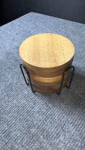 Ensemble de dessous-de-verre en bois d'olivier en forme de puzzle, tapis de boisson emboîtables, coussin pour tasse à café, protection de surface de table - Product Image 6