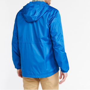 Veste coupe-vent personnalisée avec logo, imperméable, à capuche, décontractée, streetwear, coupe-vent color block - Product Image 3
