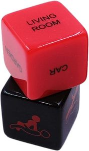 Dados de resina que brillan en la oscuridad, de 12 caras, con posiciones sexuales, dados sexuales LED para juegos divertidos, dos juegos de dados sexuales eróticos e íntimos para adultos. - Product Image 3