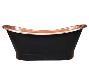Bañera Inflable Ovalada de Metal, Independiente, de Lujo, Ecológica, con Acabado en Cobre Antiguo, Duradera, para Baño Interior - Product Image 3