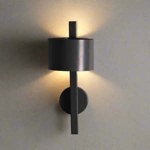 Modern black <b>wall</b> <b>sconce</b> LED indoor outdoor <b>wall</b> <b>light</b> minimalist <b>wall</b> lamp waterproof aluminum <b>wall</b> fixture contemporary - Product Image 2
