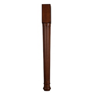 Pieds de support d'îlot en bois sur mesure pour projets d'armoires résidentielles et commerciales – Pieds de meuble en bois massif - Product Image 1