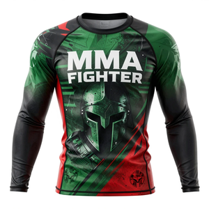 Ropa Deportiva Transpirable de Manga Larga para Gimnasio y Actividades al Aire Libre, Secado Rápido, Protección UV Personalizada, Rashguard de Compresión para MMA - Product Image 2