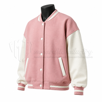 Veste bomber universitaire unisexe personnalisée, veste de baseball bicolore, prix de gros