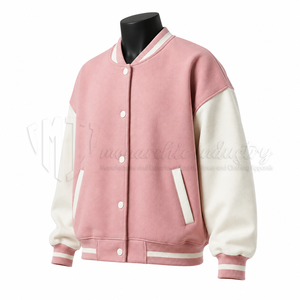 Chaqueta Bomber Varsity Unisex Personalizada, Chaqueta de Béisbol Letterman de Dos Tonos, Precio al por Mayor - Product Image 3