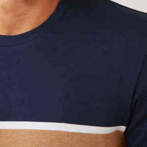 Camiseta de Verano Informal para Hombre, de Color Sólido, de Tela de Rizo, de Manga Corta, Corte Regular, a Bajo Precio - Product Image 3