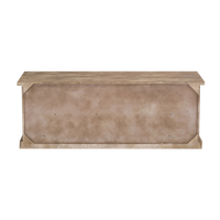 Meuble TV Vandana Cresta Elara en bois de manguier brossé et métal noir, 150 cm