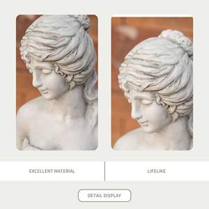 Elegante Escultura Clásica de 34.6 Pulgadas de Alto para Decoración de Jardín Interior o Exterior, Estatua Premium - Product Image 2