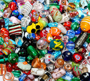 Decorative Assorted Handmade Glass <b>Beads</b> Bulk Pack Irregular Shape Premium Loose <b>Beads</b> for Bracelet Necklace Earrings Jewelry - Product Image 6