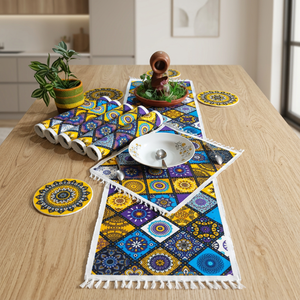 Chemin de table en jute naturel, fait main, écologique, décoration de table à manger, fabriqué au Bangladesh - Product Image 4