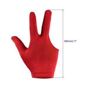 Guante de billar de 3 dedos, cómodo, impermeable, elástico, unisex, accesorios de entrenamiento deportivo para usar guantes de snooker - Product Image 4