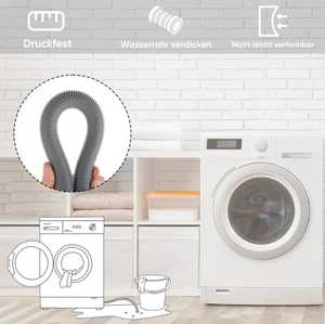 Manguera de Desagüe Flexible de Repuesto para Lavadora de Carga Frontal Eléctrica de Plástico de Excelente Calidad - Product Image 3