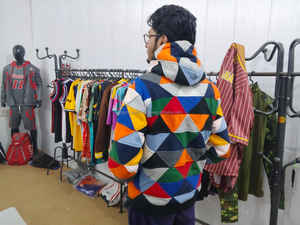 Men's Heavyweight Cotton <b>Oversize</b> for Puff Print <b>Hoodie</b> & Sweatshirt High Quality <b>Black</b> Line for Winter - Product Image 6