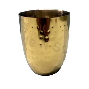 Pots de fleurs Pot de fleur ventre martelé en acier inoxydable - Product Image 1