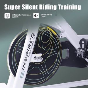 Bicicleta Estática para Interiores con Capacidad de Peso de 300 Libras, Volante de Inercia Pesado de 35 Libras, Monitor LCD, Bicicleta de Ejercicio para Gimnasio en Casa, Entrenamiento Cardiovascular, ROHS - Product Image 6