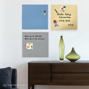 SYH Morandi Color <b>Magnetic</b> Glass Whiteboard with 2mm/4mm Frameless Glass Galvanized <b>Sheet</b> Back - Product Image 6