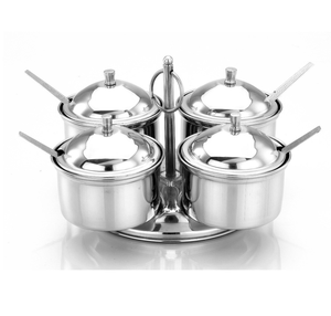 Stainless Steel <b>Spice</b> And Herb <b>Jar</b> With Lid Mirror Polished Sugar and Herb Container Kitchen Accessory Durable Metal Storage <b>Jar</b> - Product Image 6