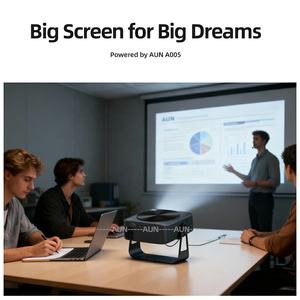 โปรเจคเตอร์โฮมเธียเตอร์อัจฉริยะขนาดเล็ก รุ่น A005 รองรับการถอดรหัส 4K ความละเอียด 1080P LED พร้อมใช้งานในโรงภาพยนตร์ สมาร์ททีวีแบบ Full HD ระยะฉายสั้น โฮมเธียเตอร์อัจฉริยะ รองรับ Google - Product Image 4