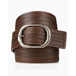 Achetez en ligne des ceintures en cuir avec boucle dorée de luxe, longueur personnalisée, impression de logo, ceintures formelles pour hommes écologiques, fabriquées en Inde - Product Image 5