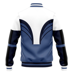 OEM ODM Varsity <b>Jacket</b> Casual Outerwear <b>Jacket</b> Wool Body Leather Sleeves Embroidered <b>Patches</b> Design Small Order Accepted - Product Image 2