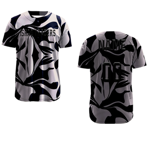 Camiseta de Béisbol Personalizada para Hombre, Adulto, Poliéster, Impresión por Sublimación, Uniforme Transpirable con Diseño de Periódico - Product Image 3